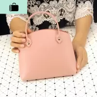 [手提包]女包简约小清新时尚手拎包防水皮革手袋简约少女手机包NEW LAKE