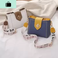 小包包女2020新款春夏网红气质时尚宽带女包百搭单肩斜挎包水桶包NEW LAKE女斜挎包