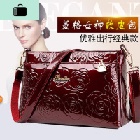 真软皮女包包中年妈妈包2020新款时尚单斜挎手提包婆婆奶奶小方包NEW LAKE