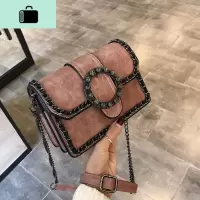 链条包包女2020新款潮韩版百搭斜挎包时尚高档单肩复古港风小方包NEW LAKE女斜挎包