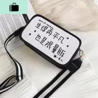 高级感包包女2020新款洋气斜挎包韩版ins超火百搭撞色单肩小黑包NEW LAKE女斜挎包