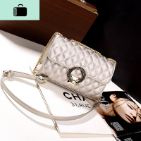 ins单肩包百搭少女包包斜挎韩版女学生菱格链条港风复古小方包NEW LAKE女士单肩包