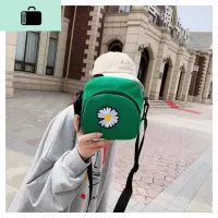 小雏菊女包2020新款小方包单肩包女斜挎百搭帆布韩版可爱女学生NEW LAKE女士单肩包