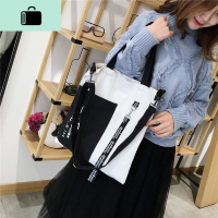 2019新款帆布包女学生韩版ins单肩包学院风上课斜跨包简约手提袋NEW LAKE女士单肩包