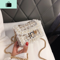 上新小包包女2020新款少女呢子网红链条单肩包百搭质感编织斜挎包NEW LAKE女士单肩包