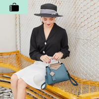包包女包2019秋冬新款韩版百搭水桶包女单肩包时尚手提斜挎包女包NEW LAKE女士单肩包