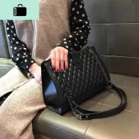 女士包包2020新款菱格链条包韩版百搭单肩包斜跨包女大容量手提包NEW LAKE女士单肩包