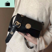 chic港风复古单肩包包斜挎包韩版女学生百搭宽肩带小方包社会新款NEW LAKE女士单肩包