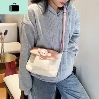 韩国ins古着感小清新森系单肩包原宿少女心软妹chic百搭斜挎包女NEW LAKE女士单肩包