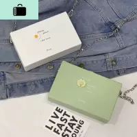 清新少女小包包2020新款潮韩版百搭斜挎包小雏菊链条盒子小方包女NEW LAKE女斜挎包