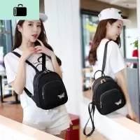 牛津布双肩背包女新款韩版迷你帆布小背包百搭休闲防水尼龙布背包NEW LAKE女手包