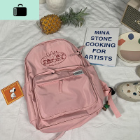 韩国ins古着感少女双肩包学生可爱小狗刺绣软妹书包女百搭背包NEW LAKE