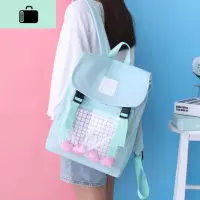 泫雅网红书包女学生韩版初中ins休闲校园少女森系双肩包防水背包NEW LAKE