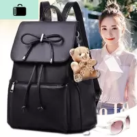 双肩包女书包2020新款休闲百搭软皮女士包旅行背包大容量秋旅行包NEW LAKE
