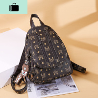 软皮质感双肩包女2020新款斜挎潮韩版PU小背包女学生休闲包旅行包NEW LAKE