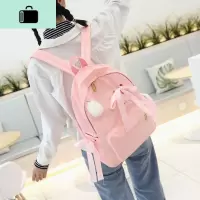 书包女韩版原宿高中学生背包校园简约软妹少女心可爱双肩包小清新NEW LAKE