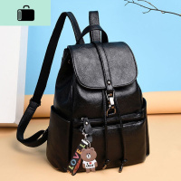 双肩包女士背包女简约潮2020韩版新款旅行包大容量妈咪包百搭女包NEW LAKE