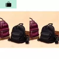 新款双肩包女韩版休闲尼龙背包帆布旅行简约防水牛津布女包书包潮NEW LAKE