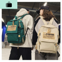 初中生书包女学生韩版校园原宿棉帆布简约可爱森系双肩包耐用NEW LAKE