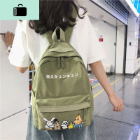 古着感书包女学生韩版初中高中校园帆布背包日系可爱少女心双肩包NEW LAKE