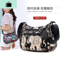 女包布包2019新款休闲帆布单肩斜跨包中老年妈妈包牛津尼龙斜挎包NEW LAKE女斜挎包