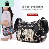 女包布包2019新款休闲帆布单肩斜跨包中老年妈妈包牛津尼龙斜挎包NEW LAKE女斜挎包