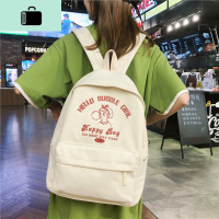 韩版ins帆布双肩包 chic古着感软妹少女背包学院风校园学生书包女NEW LAKE