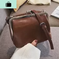 网红小黑包女2019女士纯色女包复古chic斜挎单肩包韩版chic夹子包NEW LAKE女士单肩包