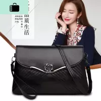 单肩挎包女士小背包软皮包2019新款女包斜挂包日韩版斜跨小包包。NEW LAKE 黑色女士单肩包