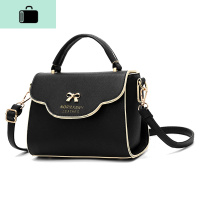 包包女2019新款潮韩版女士单肩包斜挎包手提包时尚百搭少女包2020NEW LAKE 黑色