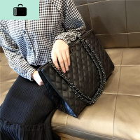 包包女2020新款潮洋气手提包百搭单肩斜挎包大容量菱格链条包大包NEW LAKE女斜挎包