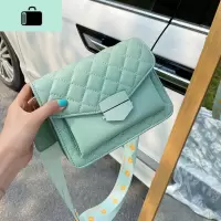 百搭ins小包包洋气女包2020夏天新款潮时尚斜挎包网红绣线小方包NEW LAKE女斜挎包