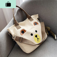 帆布包女单肩斜挎包2020新款可爱简约少女大学生上课手提包大容量NEW LAKE女斜挎包