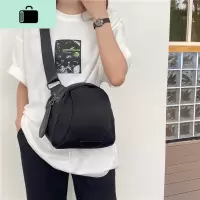 牛津布贝壳包2020年新款男女通用复古单肩包防水耐脏百搭斜挎包女NEW LAKE 黑色升级(防水材质)女斜挎包