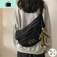ins日系原宿街头大容量运动胸包男港风复古潮流多功能少女斜挎包NEW LAKE