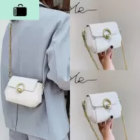 夏天白色今年流行的小包包女2020新款潮网红超火百搭斜挎夏季链条NEW LAKE女斜挎包