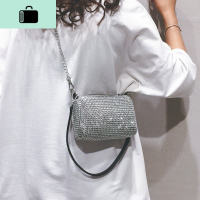 百搭ins链条小包包洋气女包2020新款潮时尚网红斜挎包亮钻小方包NEW LAKE女斜挎包
