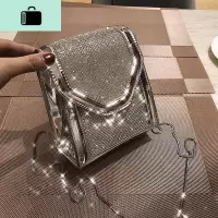 高级感包包2020新款潮闪闪亮钻女包韩版网红迷你链条包斜挎小方包NEW LAKE女斜挎包