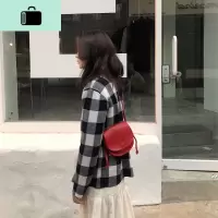 肥肥自制2020夏天新款包包女ins单肩斜跨包小圆包时尚迷你女包潮NEW LAKE女斜挎包