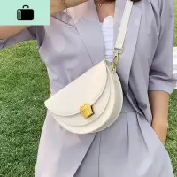夏季上新小包包2020流行新款潮韩版百搭斜挎包网红时尚女士马鞍包NEW LAKE女斜挎包