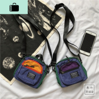 日系原宿街拍港风撞色斜挎包女ulzzang 土酷蹦迪单肩包学生小包包NEW LAKE女斜挎包