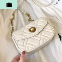 上新小包包女2020夏季新款潮韩版百搭斜挎包链条单肩包车线小方包NEW LAKE女斜挎包