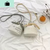 夏天小包包女2020新款潮春夏网红小清新撞色水桶包百搭ins斜挎包NEW LAKE女斜挎包
