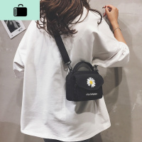 帆布小包包女2020新款ins超火小雏菊单肩斜挎包休闲百搭小方包潮NEW LAKE女斜挎包
