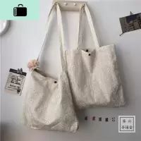 日系文艺森系帆布包女单肩包包 韩国INS小清新学生软妹少女斜挎包NEW LAKE