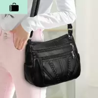 皮女包软皮女士小包包女2020新款单肩包百搭时尚斜跨包妈妈包NEW LAKE女斜挎包