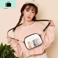 单肩斜挎包学生小包包2020新款潮时尚夏女包百搭小清新可爱NEW LAKE女斜挎包