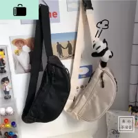 日系原宿风百搭少女胸包 ins港风复古工装学生斜挎包腰包小包包女NEW LAKE女斜挎包