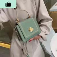 小包包女2020新款夏季小清新手提百搭小方包链条质感单肩斜挎包潮NEW LAKE女斜挎包