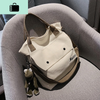 帆布包大容量女斜挎包新款2020大学生上课手提单肩包ins日系简约NEW LAKE